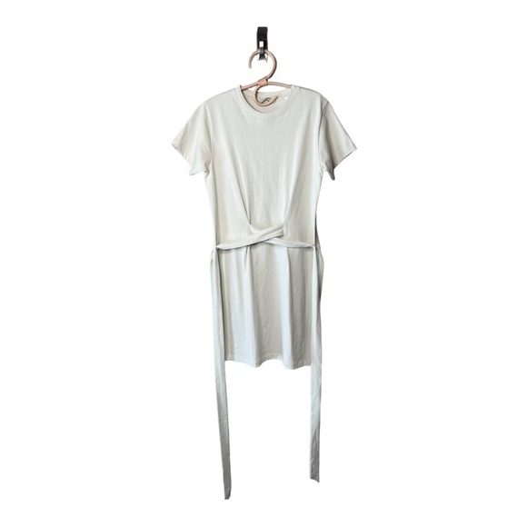 Vince Peruvian Cotton Front Tie Waist T-Shirt Dress Style # V819083502 Small - Picture 11 of 15